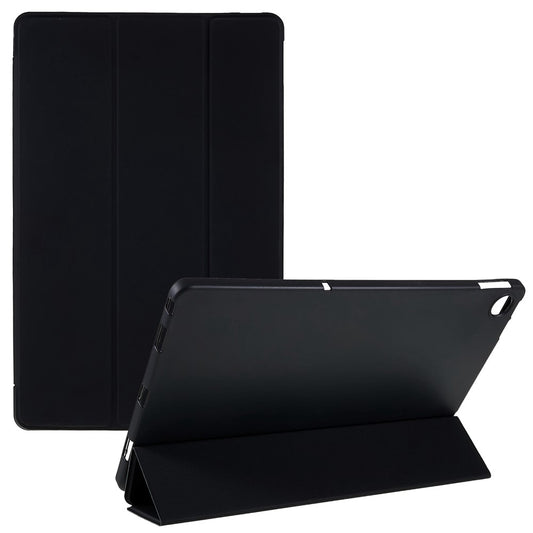 For Lenovo Tab M10 Plus (3rd Gen) / Xiaoxin Pad 2022 10.6 inch Folio Flip Full Protection Leather Tablet Case Inner Honeycomb Design Anti-scratch Cover with Tri-fold Stand - Black