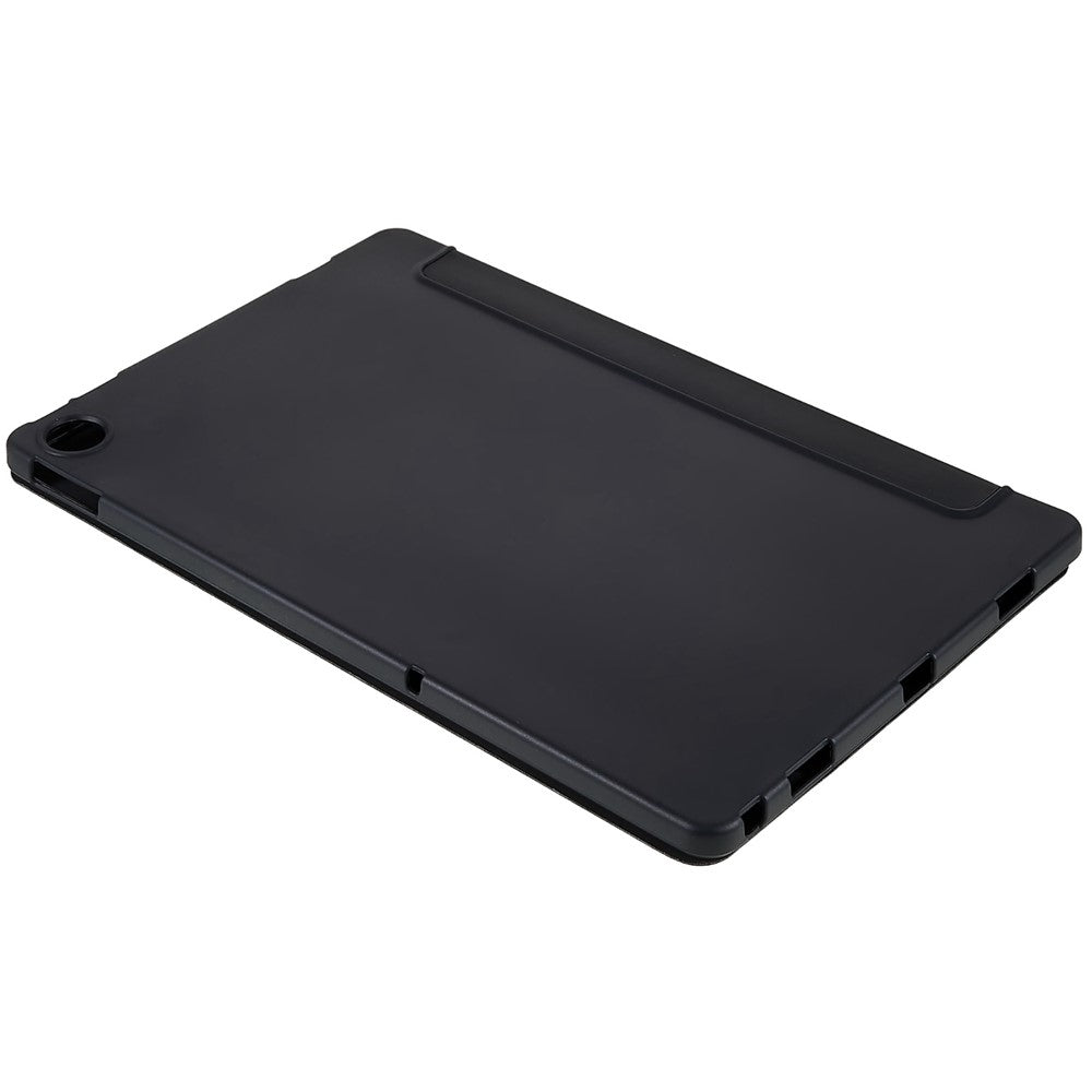 For Lenovo Tab M10 Plus (3rd Gen) / Xiaoxin Pad 2022 10.6 inch Folio Flip Full Protection Leather Tablet Case Inner Honeycomb Design Anti-scratch Cover with Tri-fold Stand - Black