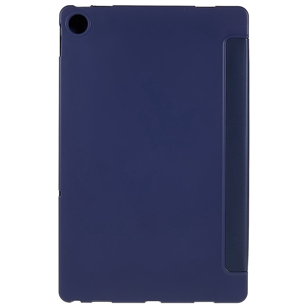 For Lenovo Tab M10 Plus (3rd Gen) / Xiaoxin Pad 2022 10.6 inch Folio Flip Full Protection Leather Tablet Case Inner Honeycomb Design Anti-scratch Cover with Tri-fold Stand - Dark Blue