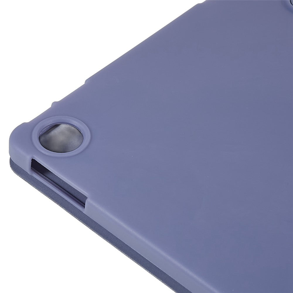 For Lenovo Tab M10 Plus (3rd Gen) / Xiaoxin Pad 2022 10.6 inch Folio Flip Full Protection Leather Tablet Case Inner Honeycomb Design Anti-scratch Cover with Tri-fold Stand - Purple