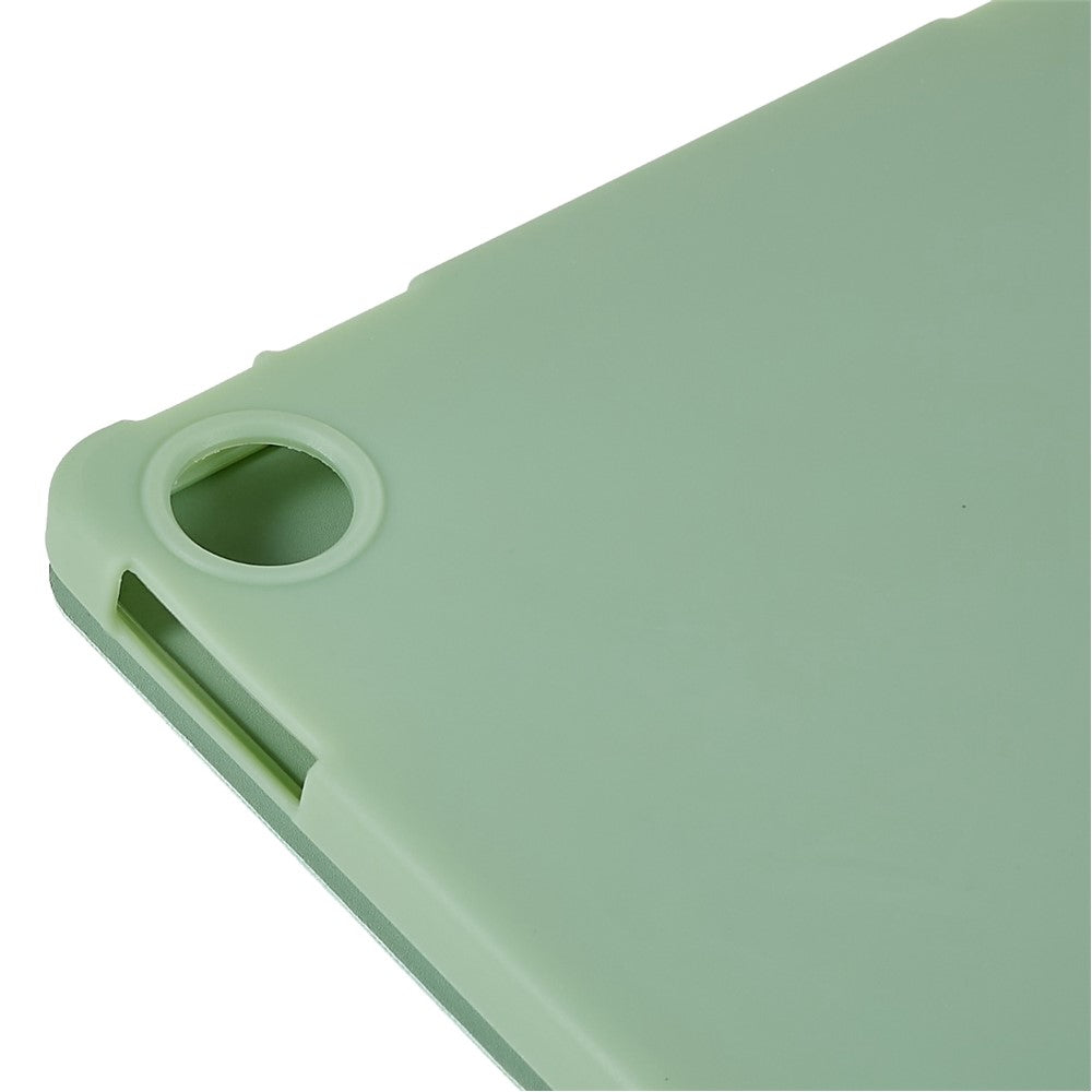 For Lenovo Tab M10 Plus (3rd Gen) / Xiaoxin Pad 2022 10.6 inch Folio Flip Full Protection Leather Tablet Case Inner Honeycomb Design Anti-scratch Cover with Tri-fold Stand - Light Green