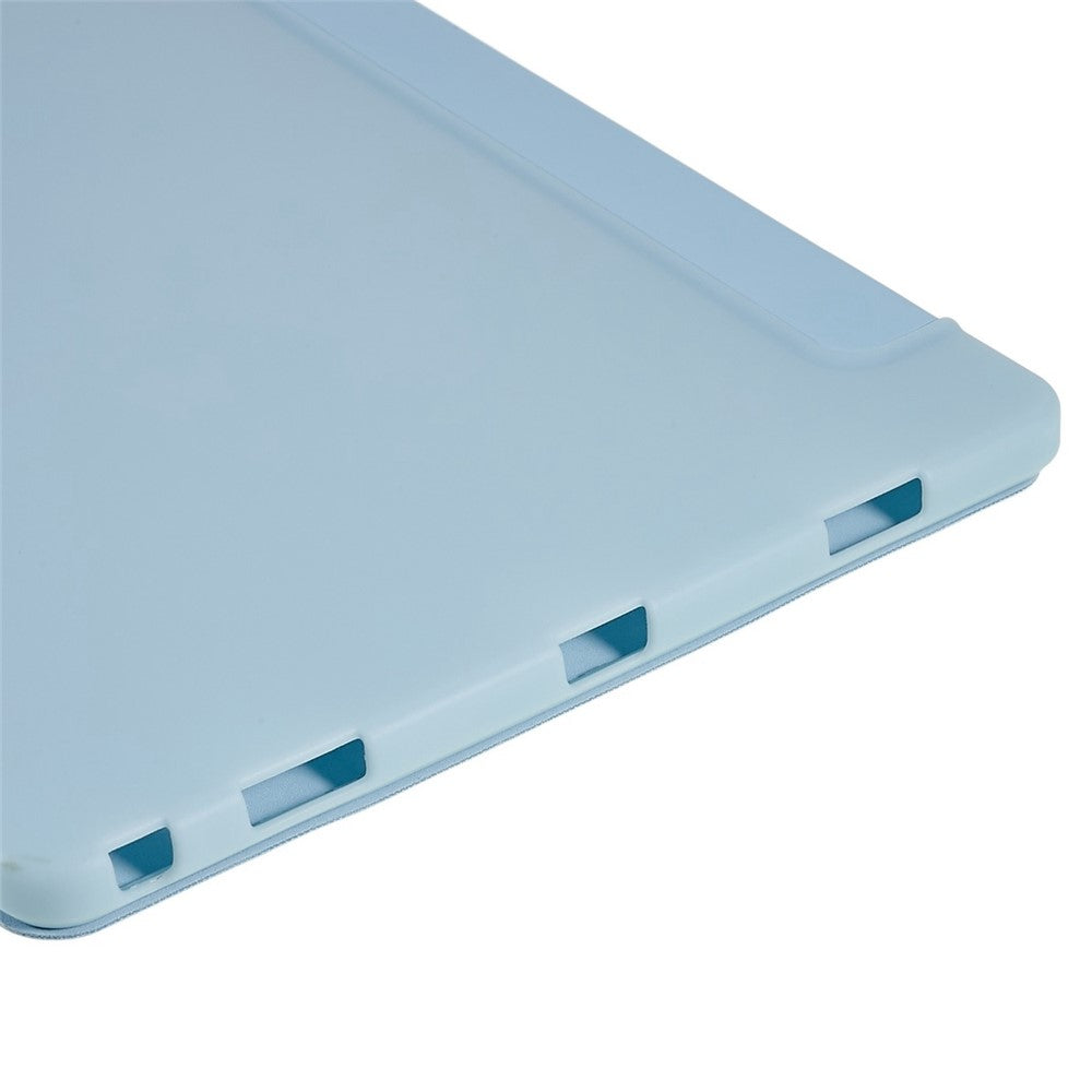 For Lenovo Tab M10 Plus (3rd Gen) / Xiaoxin Pad 2022 10.6 inch Folio Flip Full Protection Leather Tablet Case Inner Honeycomb Design Anti-scratch Cover with Tri-fold Stand - Baby Blue