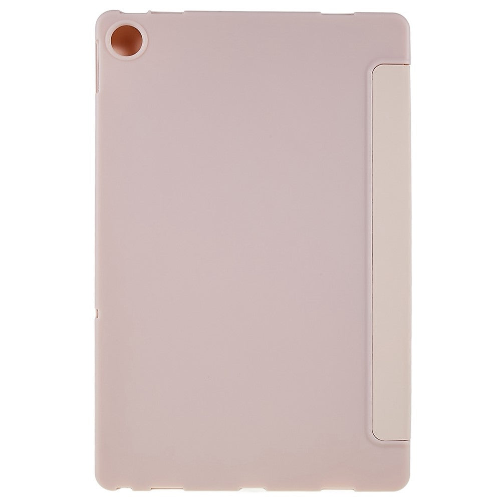 For Lenovo Tab M10 Plus (3rd Gen) / Xiaoxin Pad 2022 10.6 inch Folio Flip Full Protection Leather Tablet Case Inner Honeycomb Design Anti-scratch Cover with Tri-fold Stand - Pink
