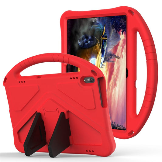 For Lenovo Tab M10 TB-X605F / X505F EVA Tablet Case Drop-proof Kickstand Protective Cover with Handle Grip - Red