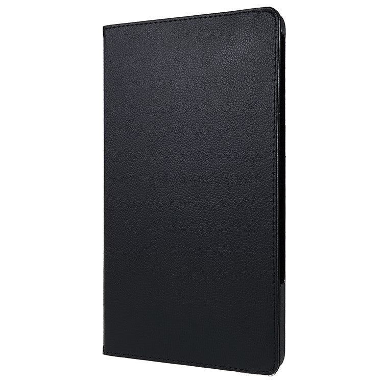 For Honor Pad 8 Drop-proof Anti-shock Leather Tablet Case 360-degree Rotating Protective Cover with Stand - Black