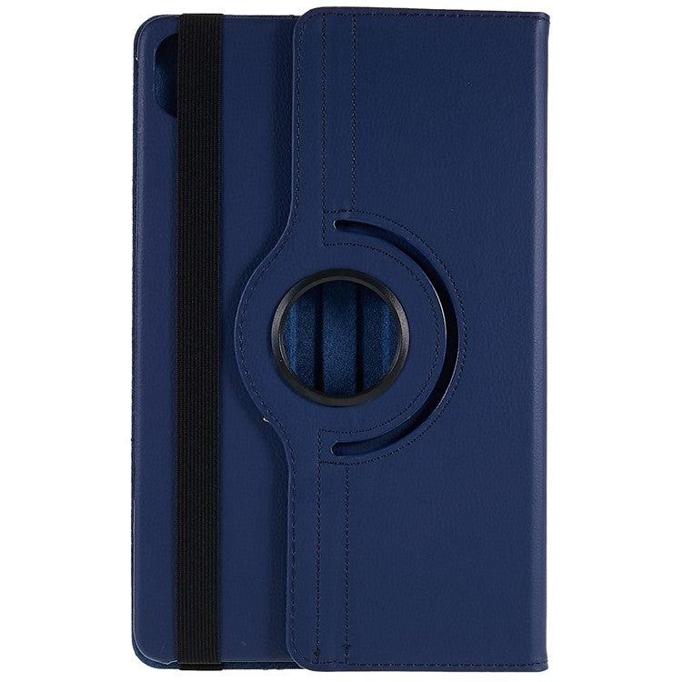 For Honor Pad 8 Drop-proof Anti-shock Leather Tablet Case 360-degree Rotating Protective Cover with Stand - Dark Blue