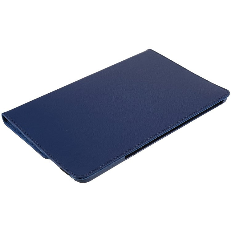 For Honor Pad 8 Drop-proof Anti-shock Leather Tablet Case 360-degree Rotating Protective Cover with Stand - Dark Blue