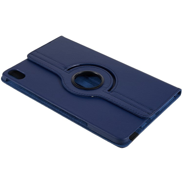 For Honor Pad 8 Drop-proof Anti-shock Leather Tablet Case 360-degree Rotating Protective Cover with Stand - Dark Blue