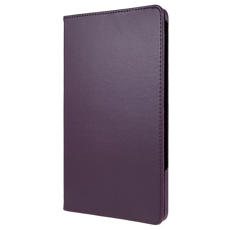 For Honor Pad 8 Drop-proof Anti-shock Leather Tablet Case 360-degree Rotating Protective Cover with Stand - Purple