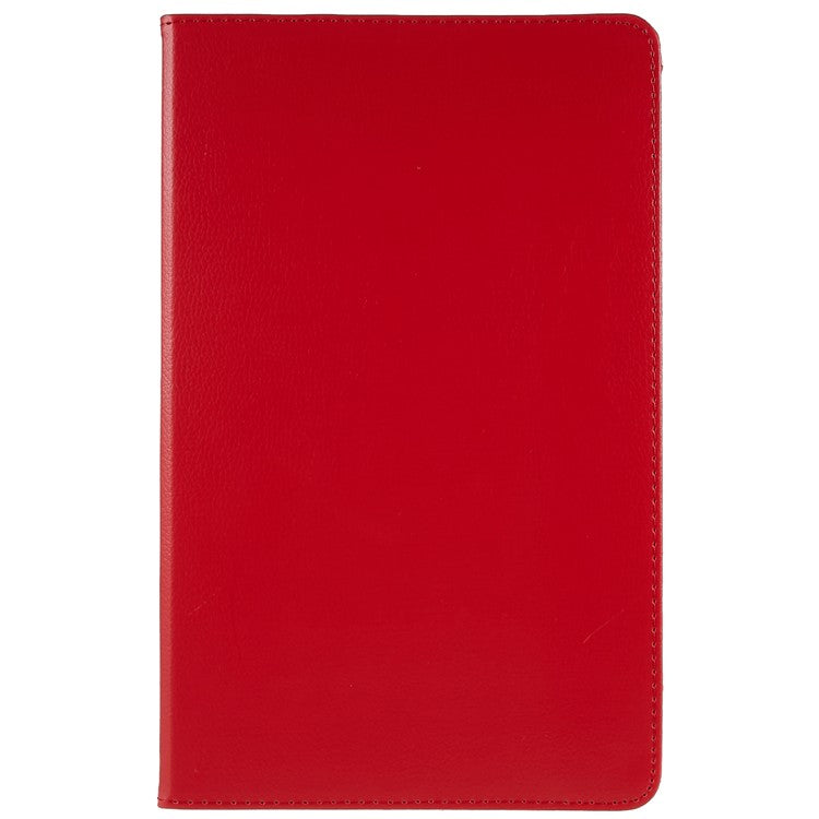 For Honor Pad 8 Drop-proof Anti-shock Leather Tablet Case 360-degree Rotating Protective Cover with Stand - Red