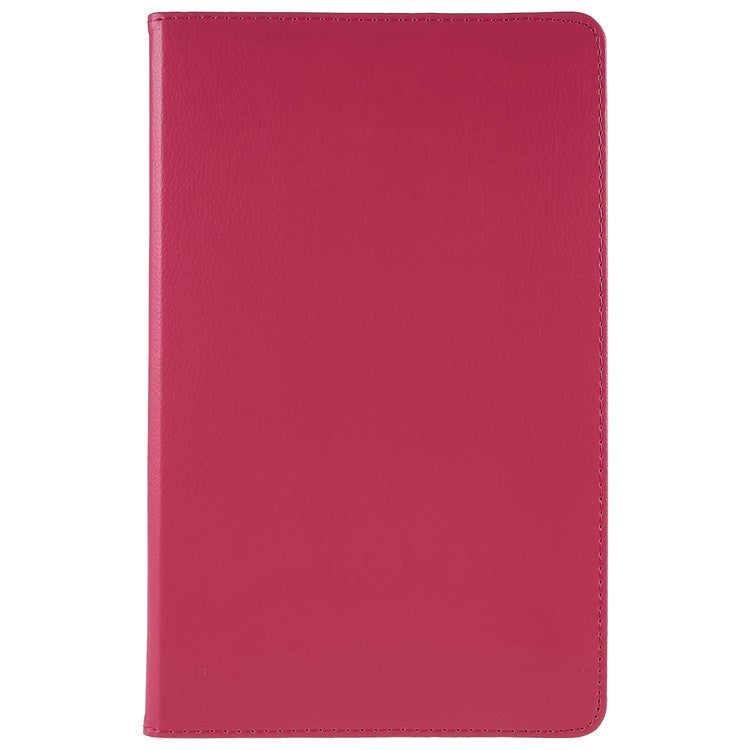 For Honor Pad 8 Drop-proof Anti-shock Leather Tablet Case 360-degree Rotating Protective Cover with Stand - Rose