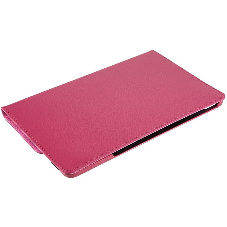 For Honor Pad 8 Drop-proof Anti-shock Leather Tablet Case 360-degree Rotating Protective Cover with Stand - Rose