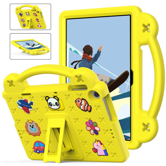 For Lenovo Tab M10 (Gen 3) TB-328FU / TB-328XU EVA Case Protective Tablet Cover Portable Handle with Kickstand - Yellow