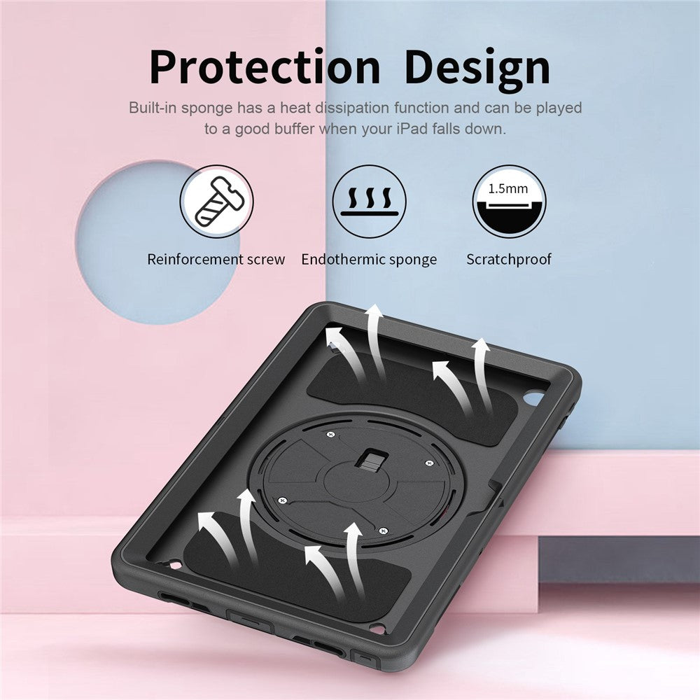 For Lenovo Tab M10 Plus (3rd Gen) / Xiaoxin Pad 2022 10.6 inch Kickstand Shockproof Tablet Case Hand Strap PC + TPU Cover with Shoulder Strap