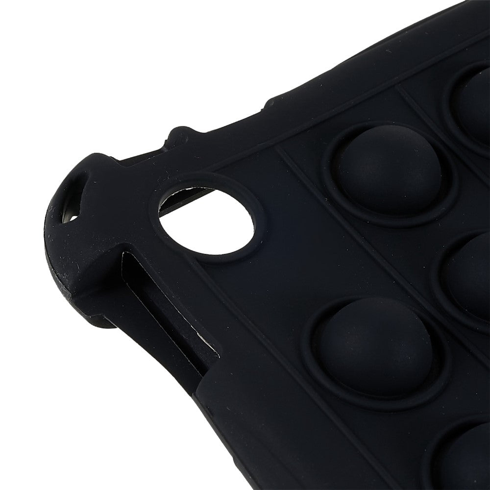 For Lenovo Tab M10 (Gen 3) TB-328FU / TB-328XU Pop Fidget Toy Bubble Tablet Case Shockproof Silicone Case PC Kickstand Protective Cover - Black