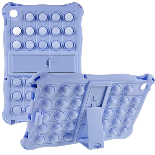 For Lenovo Tab M10 (Gen 3) TB-328FU / TB-328XU Pop Fidget Toy Bubble Tablet Case Shockproof Silicone Case PC Kickstand Protective Cover - Purple