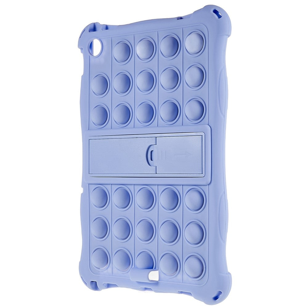 For Lenovo Tab M10 (Gen 3) TB-328FU / TB-328XU Pop Fidget Toy Bubble Tablet Case Shockproof Silicone Case PC Kickstand Protective Cover - Purple