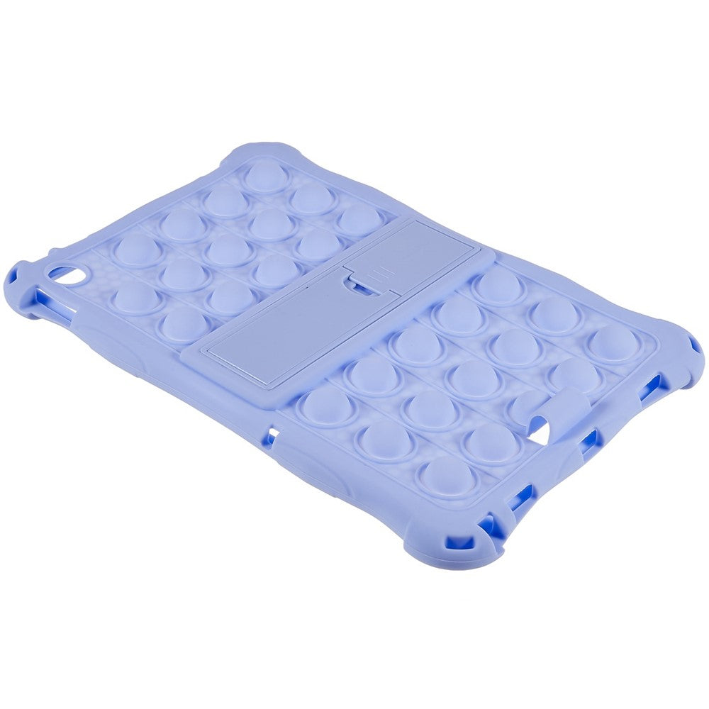 For Lenovo Tab M10 (Gen 3) TB-328FU / TB-328XU Pop Fidget Toy Bubble Tablet Case Shockproof Silicone Case PC Kickstand Protective Cover - Purple