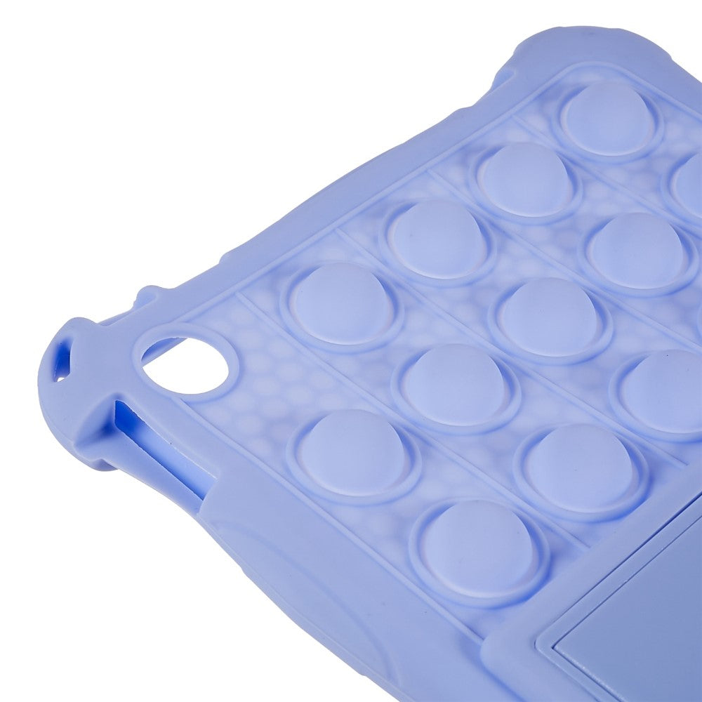 For Lenovo Tab M10 (Gen 3) TB-328FU / TB-328XU Pop Fidget Toy Bubble Tablet Case Shockproof Silicone Case PC Kickstand Protective Cover - Purple