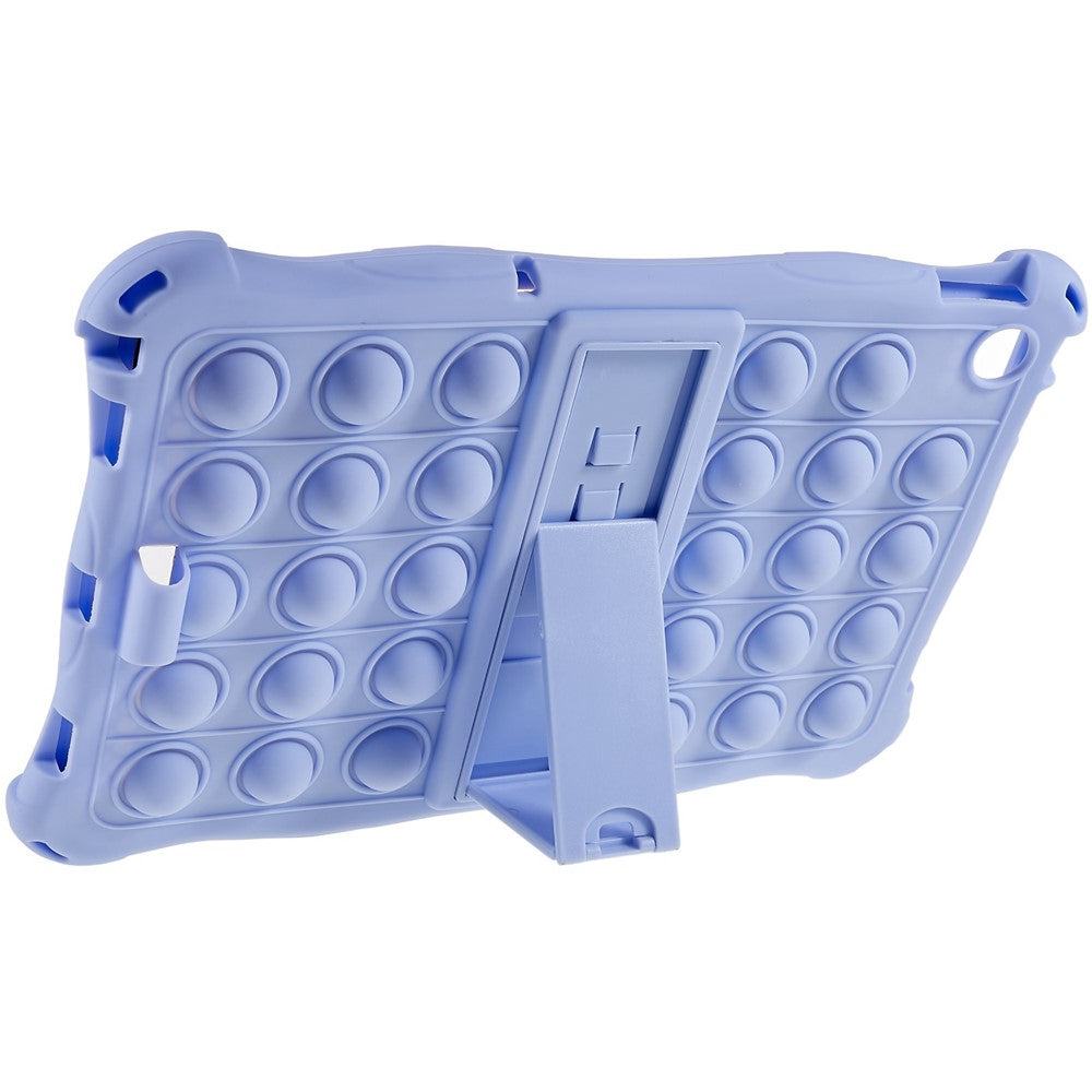 For Lenovo Tab M10 (Gen 3) TB-328FU / TB-328XU Pop Fidget Toy Bubble Tablet Case Shockproof Silicone Case PC Kickstand Protective Cover - Purple