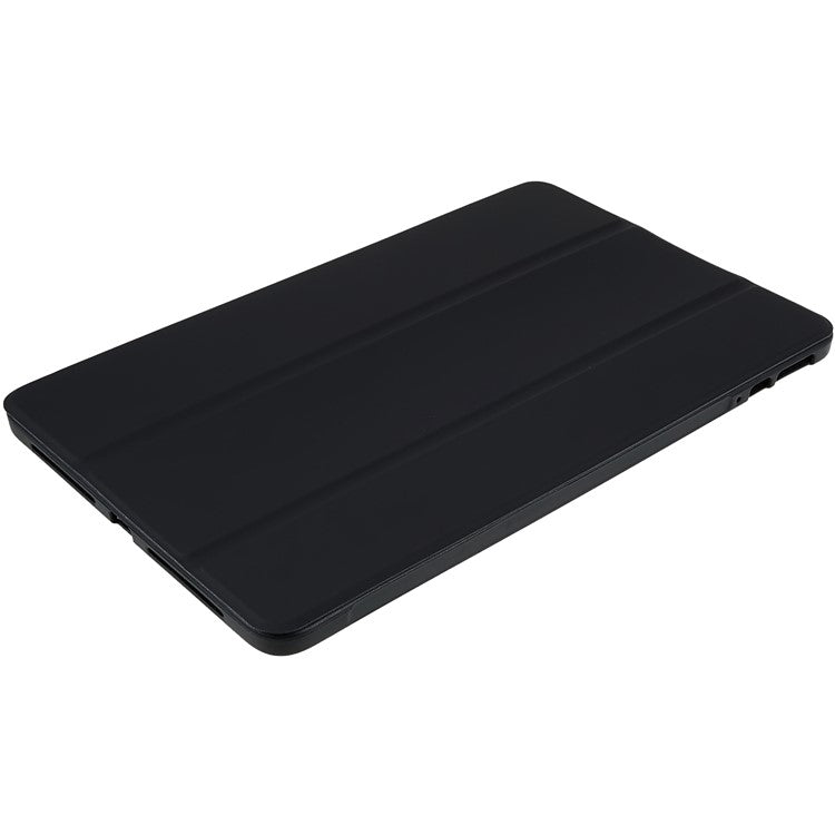 For Honor Pad 8 Protective Case Anti-drop PU Leather Cover with Tri-fold Stand Inner Honeycomb Heat Dissipation TPU Tablet Case - Black
