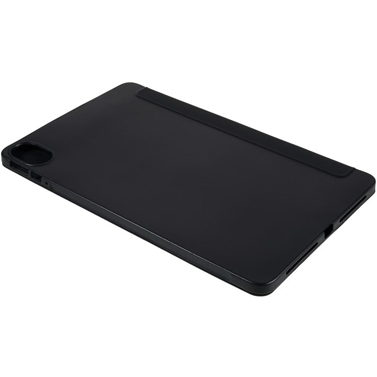 For Honor Pad 8 Protective Case Anti-drop PU Leather Cover with Tri-fold Stand Inner Honeycomb Heat Dissipation TPU Tablet Case - Black