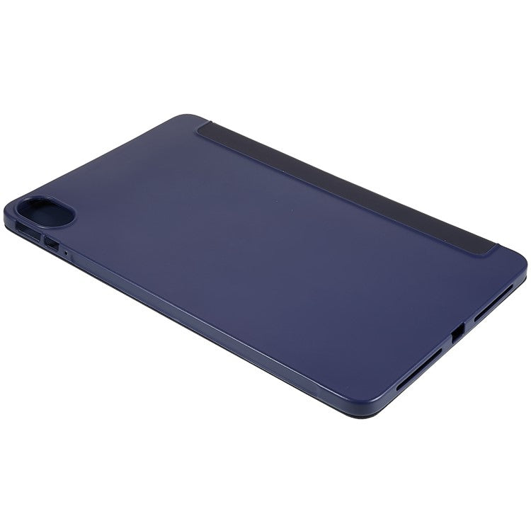 For Honor Pad 8 Protective Case Anti-drop PU Leather Cover with Tri-fold Stand Inner Honeycomb Heat Dissipation TPU Tablet Case - Dark Blue