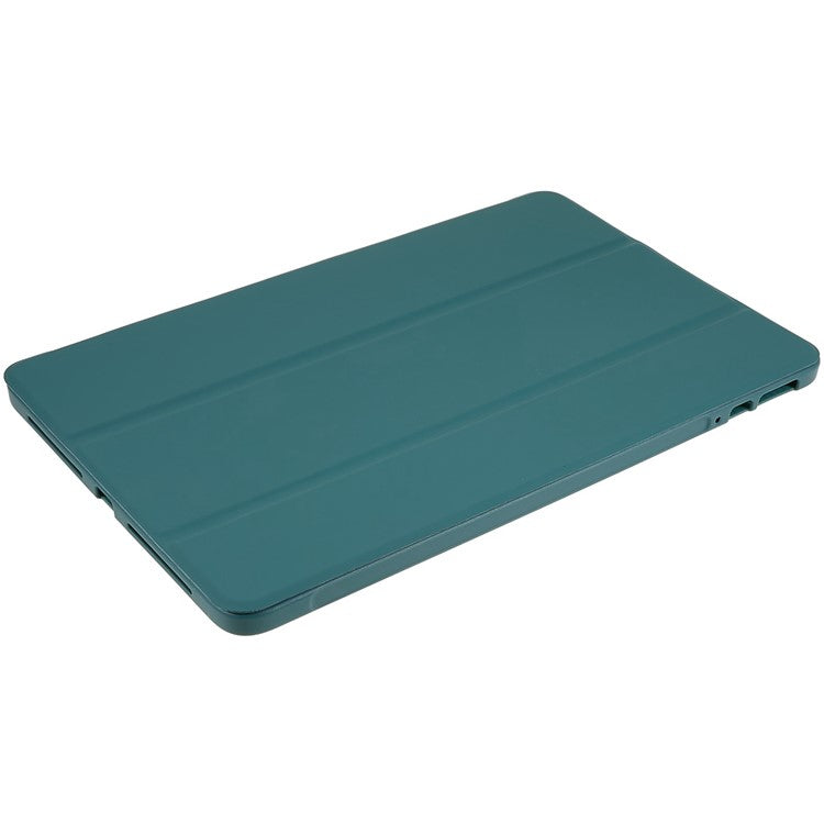 For Honor Pad 8 Protective Case Anti-drop PU Leather Cover with Tri-fold Stand Inner Honeycomb Heat Dissipation TPU Tablet Case - Blackish Green