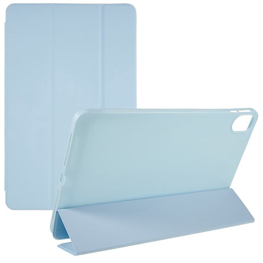 For Honor Pad 8 Protective Case Anti-drop PU Leather Cover with Tri-fold Stand Inner Honeycomb Heat Dissipation TPU Tablet Case - Baby Blue
