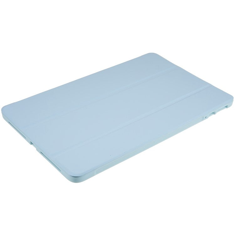 For Honor Pad 8 Protective Case Anti-drop PU Leather Cover with Tri-fold Stand Inner Honeycomb Heat Dissipation TPU Tablet Case - Baby Blue