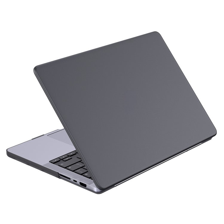 LENTION For MacBook Pro 14 inch (2024) (2023) (2021) Matte Finish PC Laptop Case Front and Back Protective Notebook Cover - Transparent Black