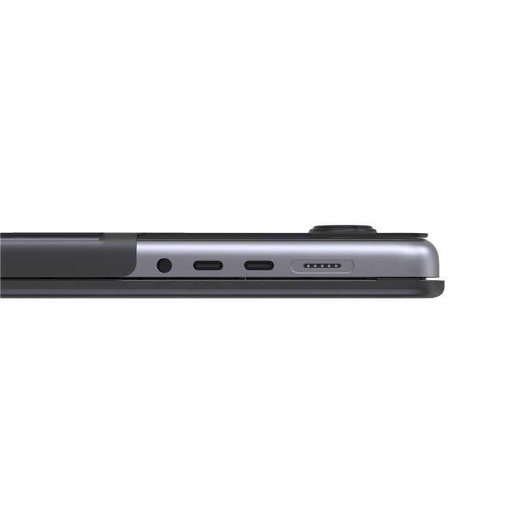 LENTION For MacBook Pro 14 inch (2024) (2023) (2021) Matte Finish PC Laptop Case Front and Back Protective Notebook Cover - Transparent Black
