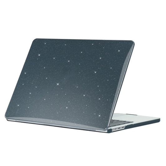 Protective Case for MacBook Air 13 inch (2025) / (2024) A3113 M3 / (2022) A2681 Hard PC Full Covering Starry Sky Design Laptops Shell - Black