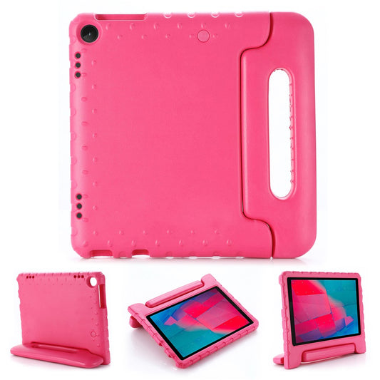 For Lenovo Tab M10 (Gen 3) TB-328FU/TB-328XU Handle Kickstand Protective Case EVA Tablet Cover - Rose