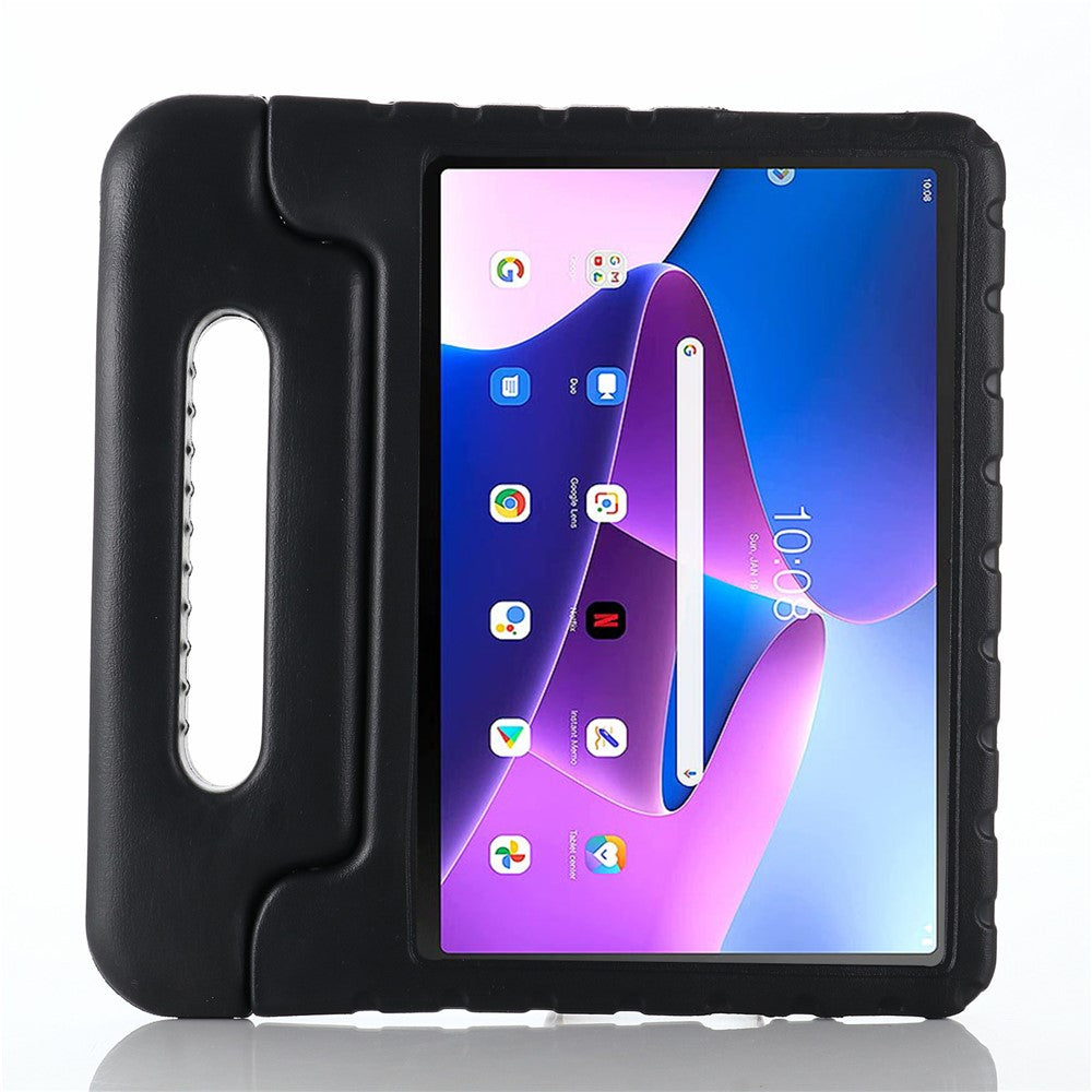 For Lenovo Tab M10 (Gen 3) TB-328FU/TB-328XU Handle Kickstand Protective Case EVA Tablet Cover - Black