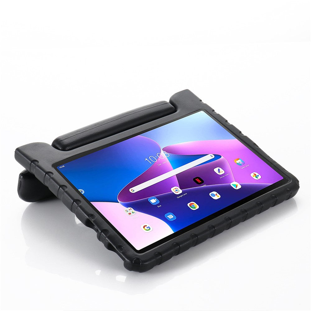 For Lenovo Tab M10 (Gen 3) TB-328FU/TB-328XU Handle Kickstand Protective Case EVA Tablet Cover - Black