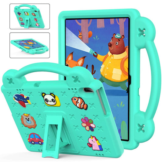 For Lenovo Yoga Tab5 YT-X705F 10.1 inch / Lenovo Tab M10 TB-X605F / TB-X505 / Huawei MediaPad T5 10.1 EVA Case Protective Tablet Cover Shockproof Case with Kickstand - Green