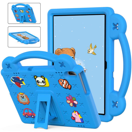 For Lenovo Yoga Tab5 YT-X705F 10.1 inch / Lenovo Tab M10 TB-X605F / TB-X505 / Huawei MediaPad T5 10.1 EVA Case Protective Tablet Cover Shockproof Case with Kickstand - Sky Blue