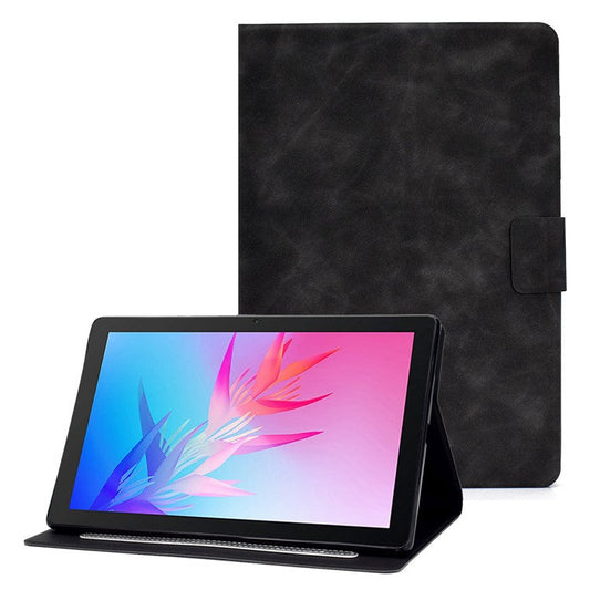 For Huawei Enjoy Tablet 2 / MatePad T 10 9.7 inch / T 10S 10.1 inch / Honor Pad 6 10.1-inch / Pad X6 9.7 inch Tablet Case Solid Color PU Leather Folio Flip Stand Card Slots Magnetic Cover - Grey