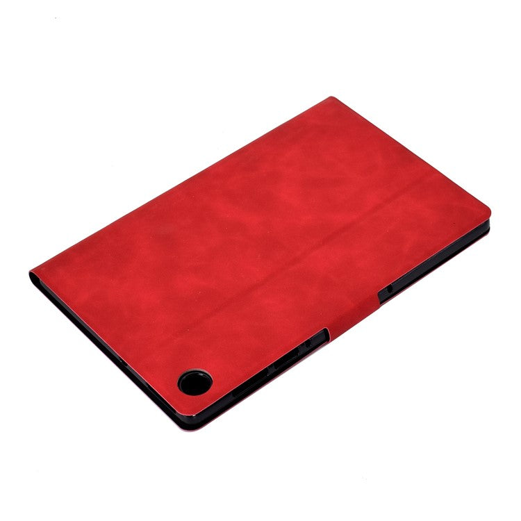For Huawei Enjoy Tablet 2 / MatePad T 10 9.7 inch / T 10S 10.1 inch / Honor Pad 6 10.1-inch / Pad X6 9.7 inch Tablet Case Solid Color PU Leather Folio Flip Stand Card Slots Magnetic Cover - Red