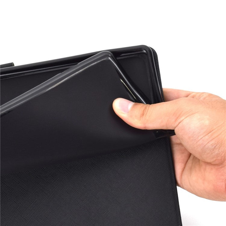 For Huawei Enjoy Tablet 2 / MatePad T 10 9.7 inch / T 10S 10.1 inch / Honor Pad 6 10.1-inch / Pad X6 9.7 inch Tablet Case Solid Color PU Leather Folio Flip Stand Card Slots Magnetic Cover - Red