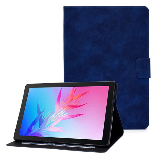 For Huawei Enjoy Tablet 2 / MatePad T 10 9.7 inch / T 10S 10.1 inch / Honor Pad 6 10.1-inch / Pad X6 9.7 inch Tablet Case Solid Color PU Leather Folio Flip Stand Card Slots Magnetic Cover - Blue