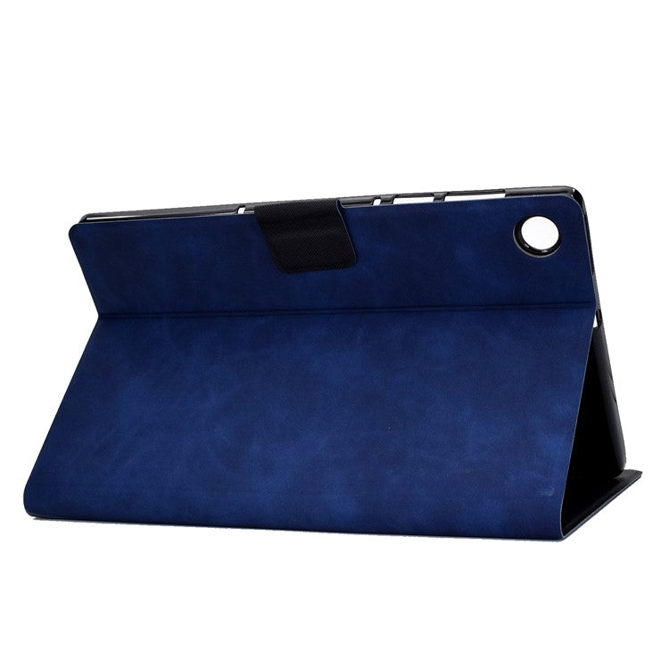 For Huawei Enjoy Tablet 2 / MatePad T 10 9.7 inch / T 10S 10.1 inch / Honor Pad 6 10.1-inch / Pad X6 9.7 inch Tablet Case Solid Color PU Leather Folio Flip Stand Card Slots Magnetic Cover - Blue