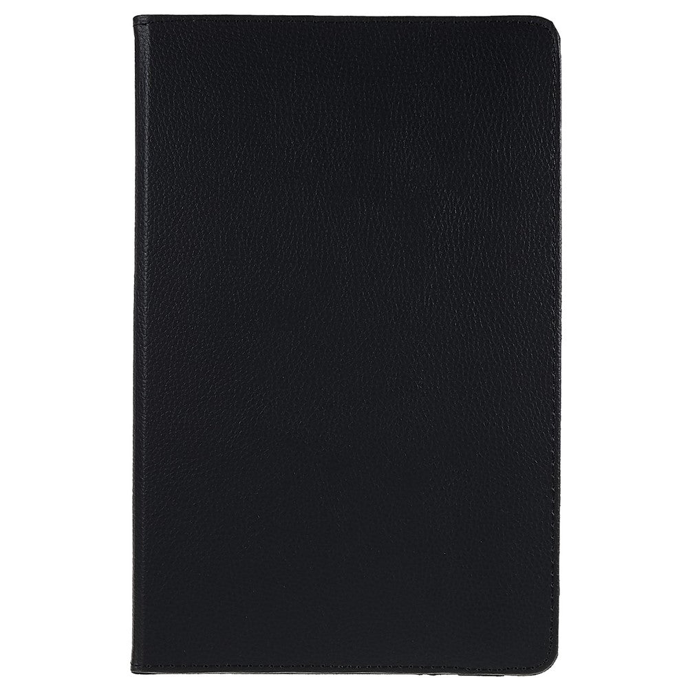 Shockproof Case for Lenovo Tab P11 Pro Gen 2, 360 Degree Rotating Stand Tablet Protector PU Leather + PC Cover Shell - Black