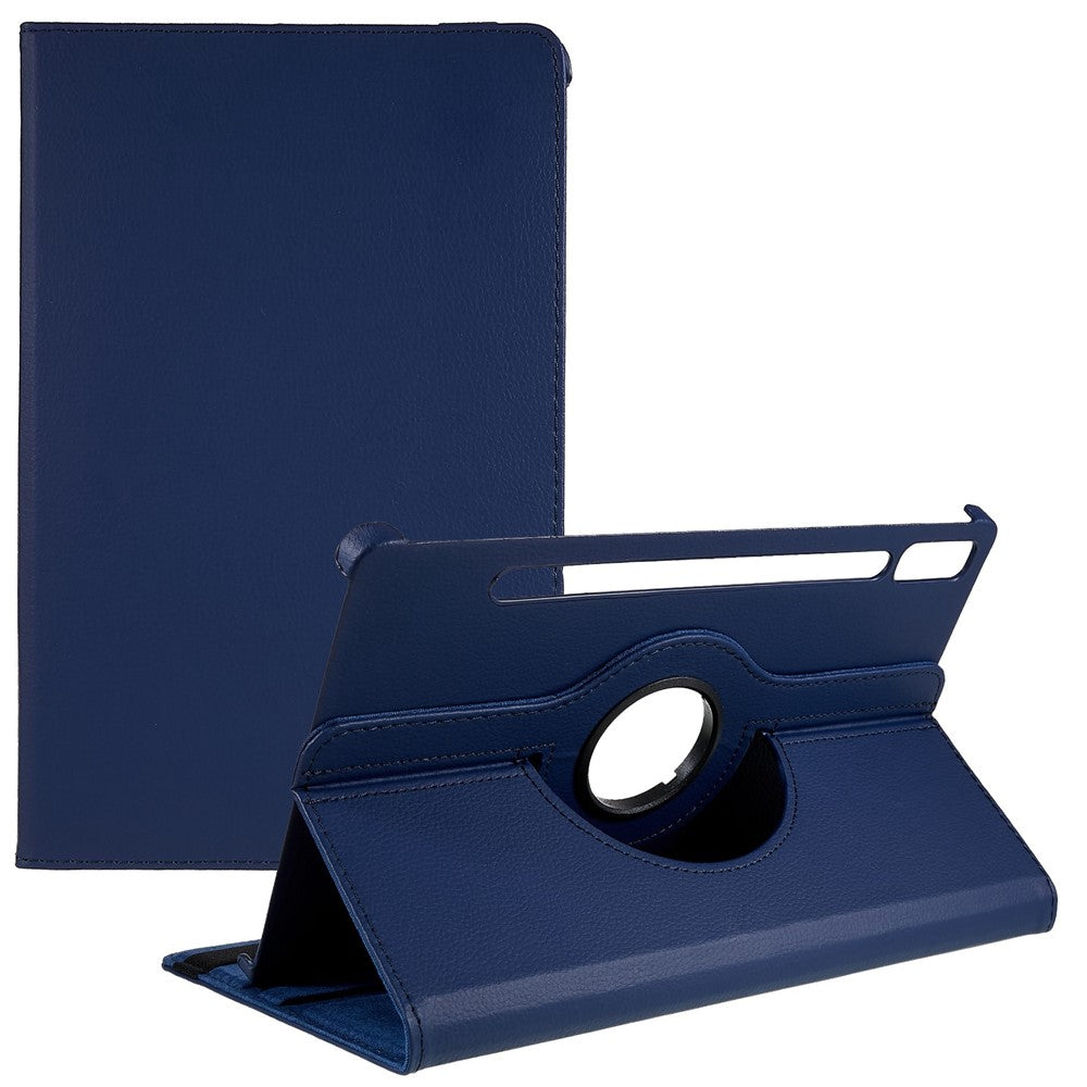 Shockproof Case for Lenovo Tab P11 Pro Gen 2, 360 Degree Rotating Stand Tablet Protector PU Leather + PC Cover Shell - Blue