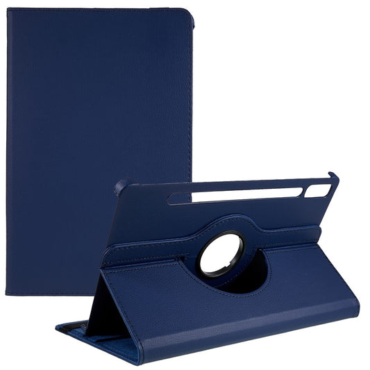 Shockproof Case for Lenovo Tab P11 Pro Gen 2, 360 Degree Rotating Stand Tablet Protector PU Leather + PC Cover Shell - Blue