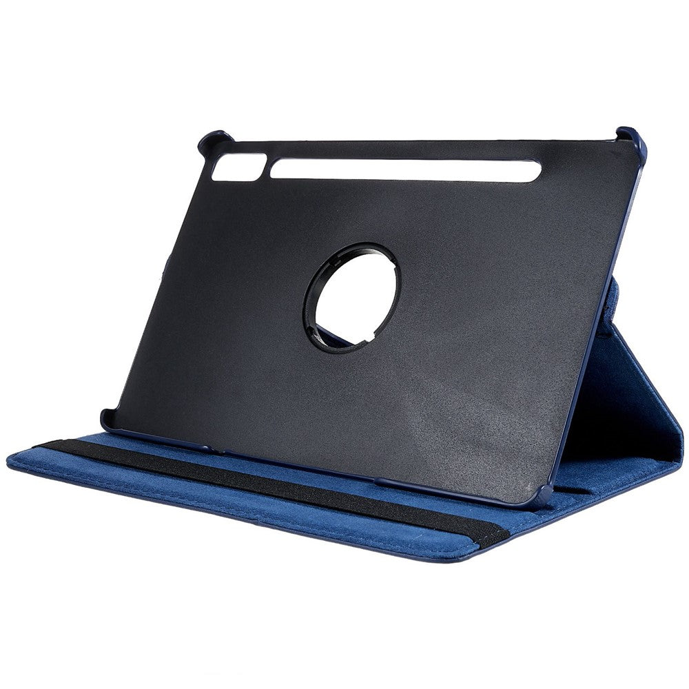 Shockproof Case for Lenovo Tab P11 Pro Gen 2, 360 Degree Rotating Stand Tablet Protector PU Leather + PC Cover Shell - Blue