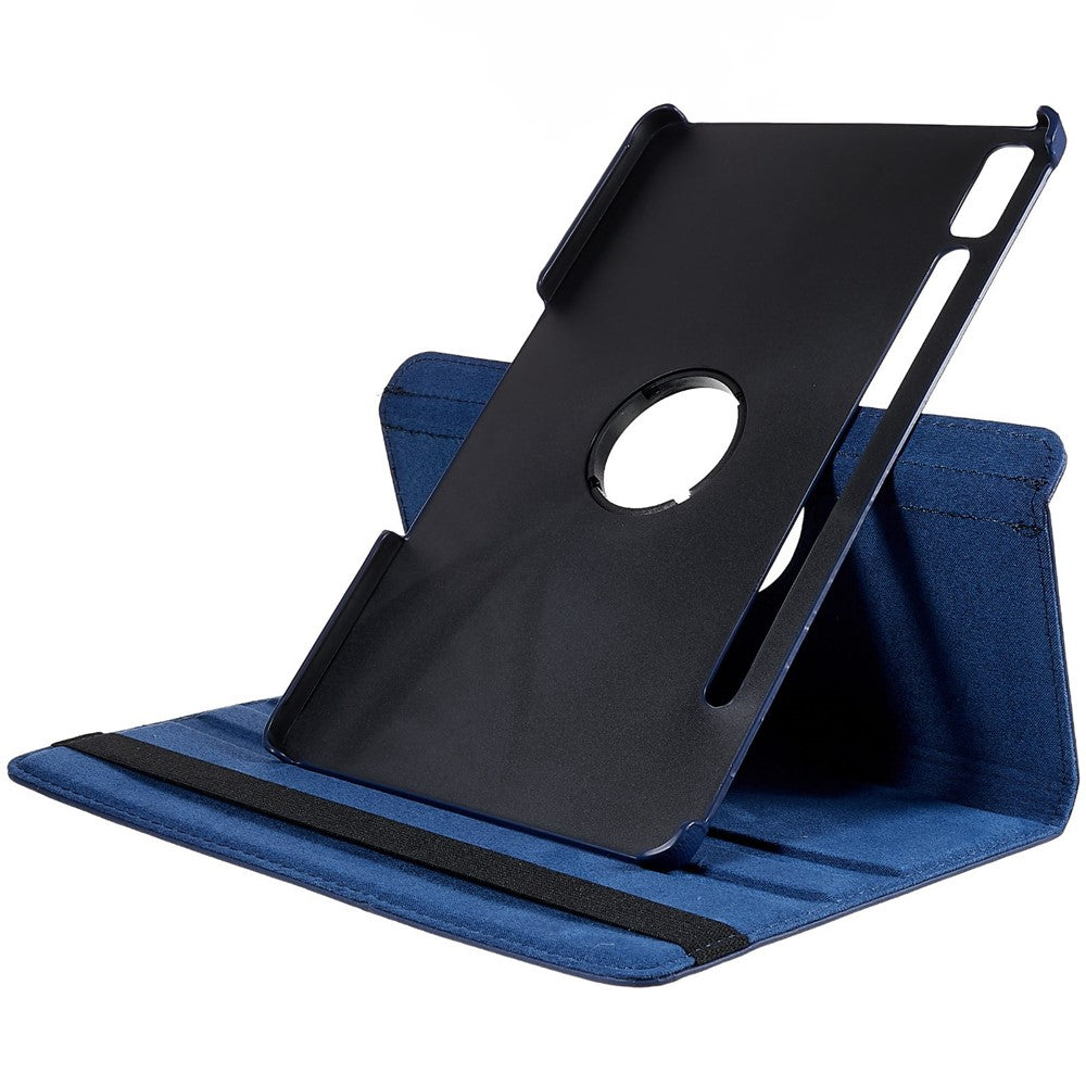 Shockproof Case for Lenovo Tab P11 Pro Gen 2, 360 Degree Rotating Stand Tablet Protector PU Leather + PC Cover Shell - Blue
