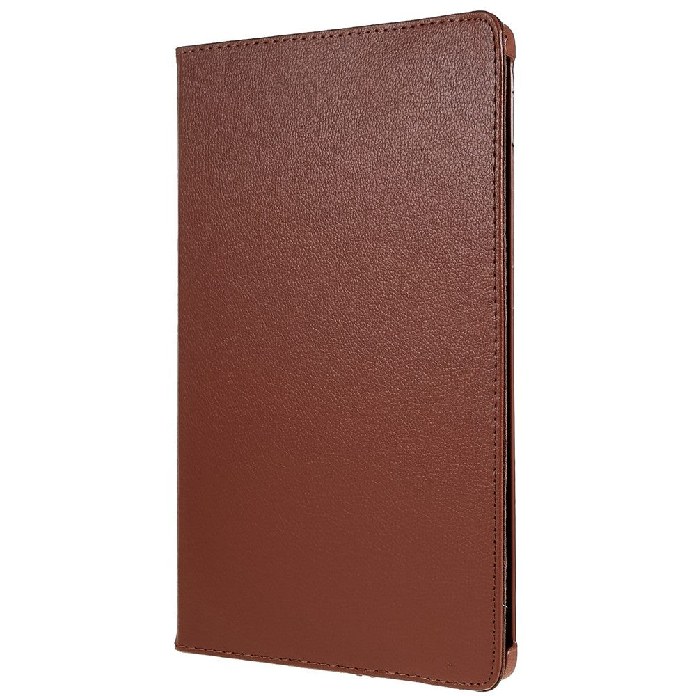 Shockproof Case for Lenovo Tab P11 Pro Gen 2, 360 Degree Rotating Stand Tablet Protector PU Leather + PC Cover Shell - Brown