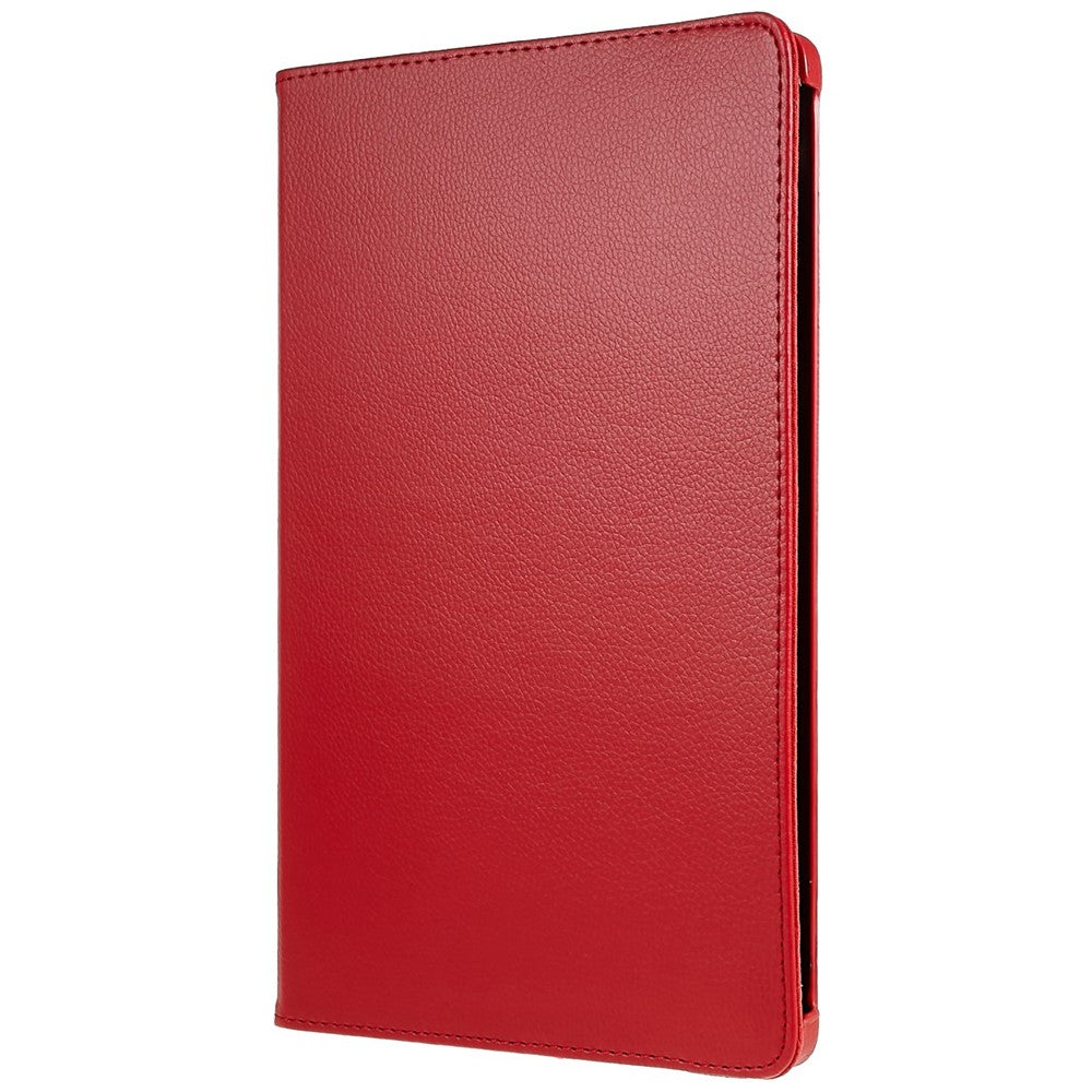 Shockproof Case for Lenovo Tab P11 Pro Gen 2, 360 Degree Rotating Stand Tablet Protector PU Leather + PC Cover Shell - Red